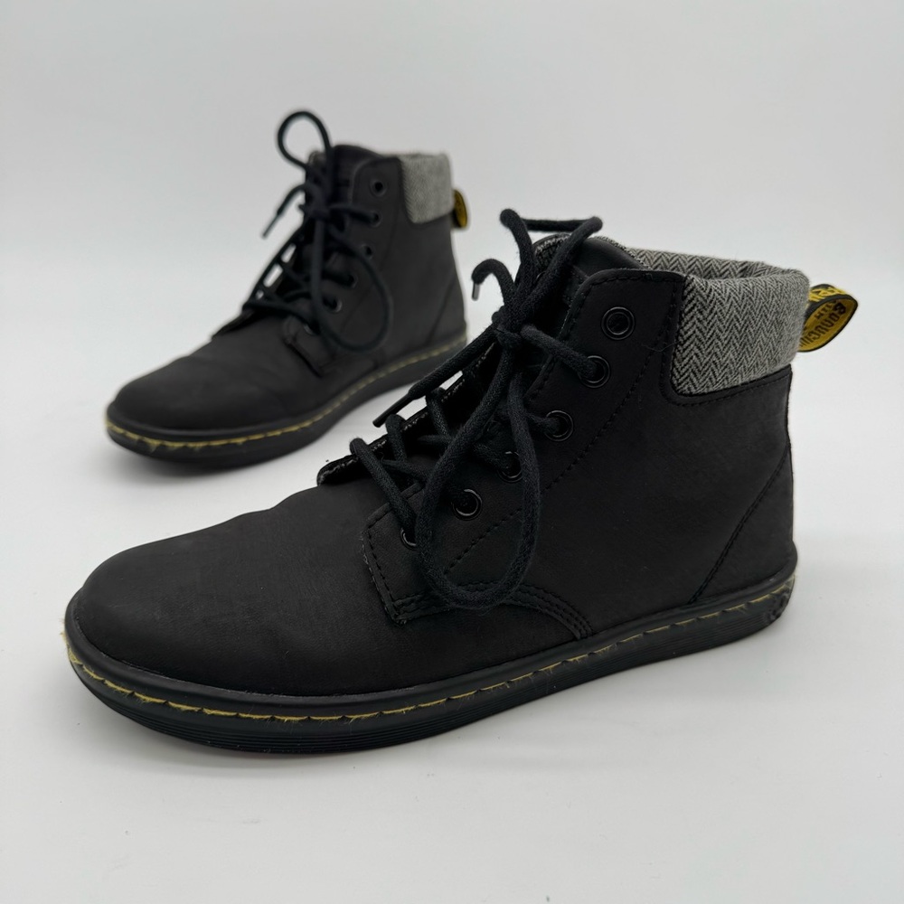 Dr Martens Maelly Black Leather Ankle Boot Size 7